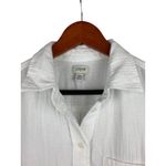 J.Crew Womens White Long Sleeve Cotton Shirt XS Photo 1