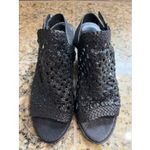 Eileen Fisher  Classic Black Rory Woven Leather Sandal Open Toe Shoes Womens 9 Photo 2