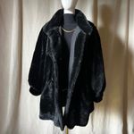 Marvin Richards Vintage Reversible J. Percy for  Black Faux Fur Coat XL 90s Photo 8