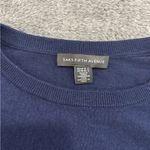 Saks 5th Avenue Saks Fifth‎ Ave Navy Blue Crewneck Sweater Photo 4