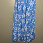 Steve Madden NWT  Carly Azure Blue White Maxi Sundress Floral Women’s Size L Photo 3