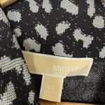 Michael Kors Michael Black And Silver Metallic Animal Print Dress Size XS Photo 7