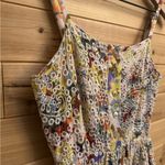 Evereve  Size XS Lizzy Floral Eyelet Midi Button Spaghetti Strap Dress Photo 2
