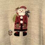 cj banks C.J. Banks hand embroidered “ugly” Christmas sweater Santa 1X Photo 1