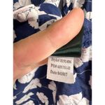 Lauren Ralph Lauren Pajama Shirt Floral Small Blue/Pink Collared Blue Photo 7