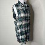 Free People Green Plaid Flannel Sleeveless Dress Photo 2
