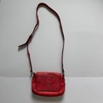 MCM Red Leather Whipstitch Trim Crossbody Bag Photo 1