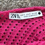 ZARA  hot pink sweater crop top. Size small. Photo 3