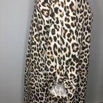SEW IN LOVE Leopard Print V Neck Blouse Small Photo 3
