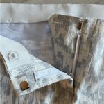 Alfani  White with Silver Metallic Threads Ankle Pants Size 10 EUC Photo 2