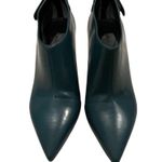 Vince Rare Teal Leather Back Zip Bootie, Sz 6 Photo 2