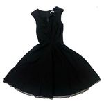 Rockabilly Swing Dress SM Whimsigoth Fairy Fit & Flare Stretch Classy Old Money Black Photo 0