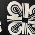 Vintage shirt dress made in California geometric black white long sleeve Size 10 Photo 7