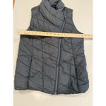 Nicole Miller  Puffer Vest Womens Small Charcoal Pockets Zip Quilted Travel Photo 4