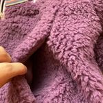 Champion Fuzzy Sherpa Purple Half Zip Cropped Pullover Sz M NWT Photo 5