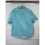 Vineyard Vines  Slim Fit Whale Shirt Women Large Blue Turtle Print Tropical Photo 1