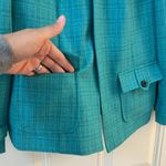 Perceptions Petite Blazer & Top Women's 8P Teal/Black/White Workwear Officewear Green Photo 1