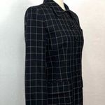 Jones New York Jones, New York, Black White Plaid Button Blazer Jacket Size 8 Photo 2