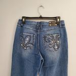 Style & Co Premium Jeweled Blue Boot Cut Jeans Size 6 Photo 4