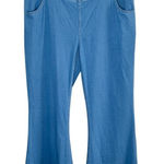 Halara  High-Waisted Cross Over Casual Flare Leg Denim Pull on Pants XL Photo 0