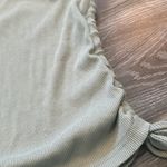 Illa Illa boutique size small light moss green rouched sides ribbed tank top Photo 1