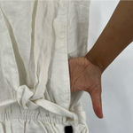 Aritzia Wilfred White Linen Belted Tie Waist Pull On Paperbag Shorts Photo 4
