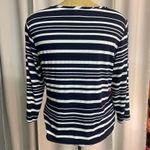 Hearts of palm striped top navy/white/blue/green size PL Blue Photo 3