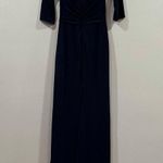 La Femme 26955 Navy Ruched Jersey Gown 10 Photo 5