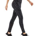 Healthyoga Leggings Black & Gray Space Dyed Yoga Workout Legging Womens Size XXL Photo 12