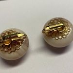 Costume Jewelry Earrings Vintage Round Clip Photo 5