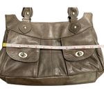 Sundance  Leather Shoulder Bag Taupe Hobo Purse Made in Italy Pockets Boho Photo 9