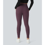 Halara Softlyzero HighWaisted Drawstring Full Length Joggers Dusky Purple L P Photo 4