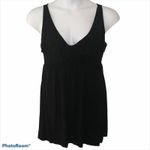 J.Crew Faux Wrap Ruffle Mini Dress M | Black Sleeveless Tank Elastic Waist Photo 1
