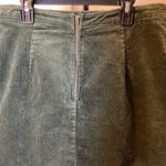 Newbury Kustom 18. Green Corduroy Skirt with Lace-Up Detail Y2K Size Medium Photo 4