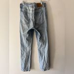 Aritzia Denim Forum Light Wash The Arlo High Rise Straight Distressed Jeans Photo 2