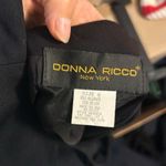 Donna Ricco Vintage Classic Black Tie Back Formal Midi Dress Photo 2