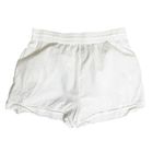 Joie  Womens White Pajama Set Shorts Top Swiss Dot Lace Detail Cotton Size L Photo 6