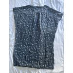 Joie  100% Silk Dress Tunic Blue Antique Key Print Women's Large Boho Bohemian Photo 4