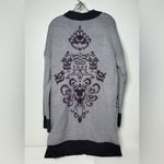 Disney Haunted Mansion  Parks Cardigan Womens Size M Sweater Purple Wallpaper Photo 1