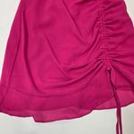 MORE TO COME Mileva Ruched Mini Dress in Fuchsia Pink Size XS Photo 3
