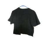 Adidas Streetwear Graphic Black Cropped Tee "The Brand With The 3 Stripes" L Photo 6