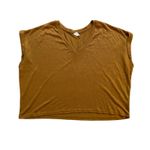 Mod Ref Oversized Copper Brown Preppy Blouse Top Womens Large Photo 9