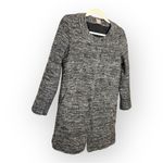 J.Jill  Gray Wool Blend Textured Knit Longline Coat Jacket Minimalist XS Petite Photo 1