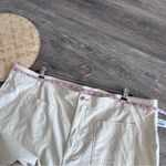 Old Navy NWT‎  high waisted wide leg chino pants cropped in cream Photo 4