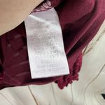 Kori America Women’s Large Maroon Velvet Top Blouse Photo 3