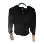 Free People NWT Black Zip-Up Hoodie Photo 3