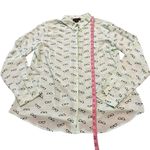 Metaphor  mint green eyeglass blouse with hidden buttons Photo 1