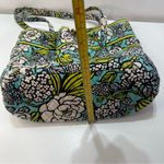 Vera Bradley  Island Blooms Quilted Cotton Large Tote Bag Floral Aqua 14” School Photo 3