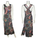 Magnolia Grace NEW Paisley Floral Sleeveless Maxi Dress Boho Vacation Size M Black Size M Photo 1