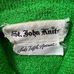 St. John Vintage  Knit Saks Fifth Ave Women S Green‎ Santana Cardigan Gold Buttons Photo 2